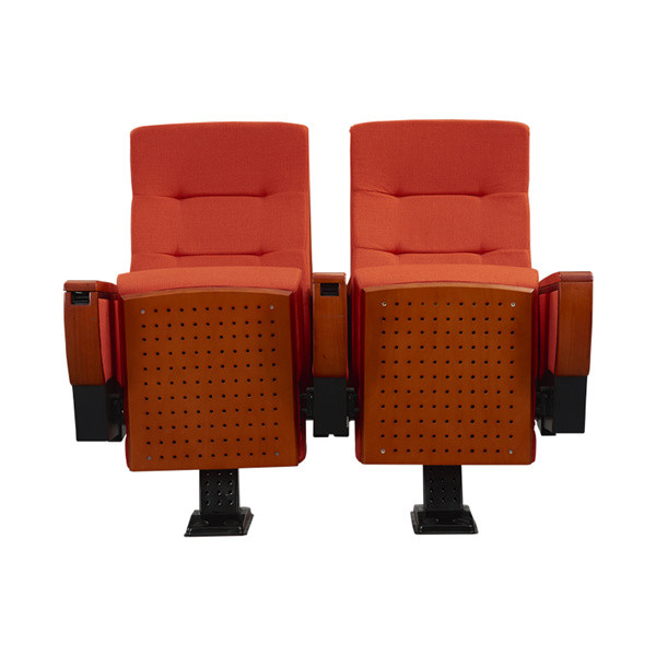 Single Steel Leg 910cm Width Folding Auditorium Chairs For Church