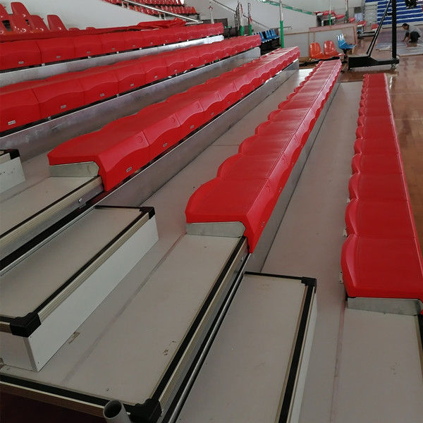 HDPE Retractable Bleacher Retractable Auditorium Seating For Stadium