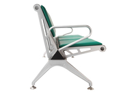 Soft Cushion Aluminium Waiting Chair / AnticorrosiveThree Seater Waiting Chair