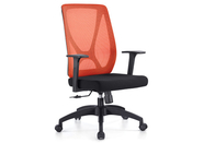 Optional Color Mesh Back PU Arm Staff Office Chair / Swivel Task Chair