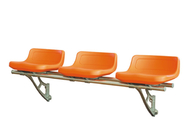 Orange HDPE Plastic Stadium Seats / H300mm Step Football Bleacher Seat
