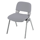 Foam Cushion W510cm Stackable Fabric Chairs / Writing Pad Study Chair