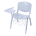 Portable Black PP Training Room Chairs With Book Net Carton Packing