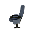 Blue Grey Colour Wear Resistant PP Armrest Single Theater Chairs