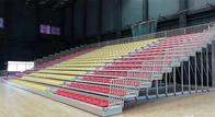Multi Color Indoor School Bleachers / Telescopic Seats 280mm Row Height