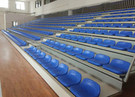 Multi Color Indoor School Bleachers / Telescopic Seats 280mm Row Height