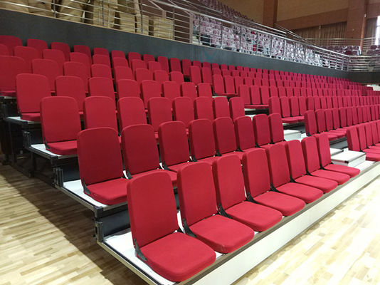OEM Soft Cushion Telescopic Bleacher Seating Tribune Seating W900mm Step