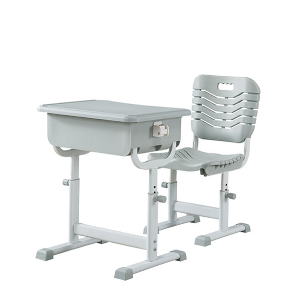 L450mm Adjustable Student Desk And Chair / Primary School Table And Chairs
